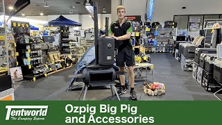 Ozpig Big Pig Portable Wood Heater & BBQ Stove