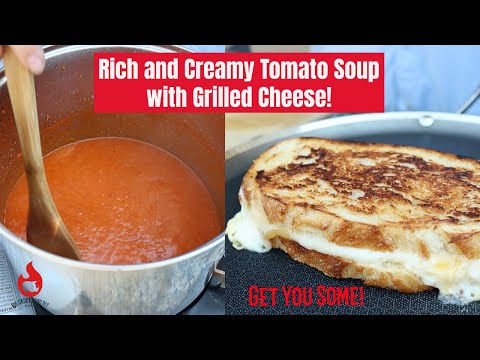 Delicious Homemade Tomato Soup & Grilled Cheese Recipe!