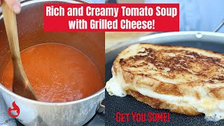 Delicious Homemade Tomato Soup & Grilled Cheese Recipe!