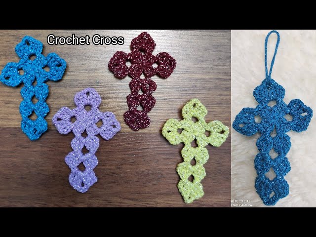 HOW TO CROCHET CROSS ✓ VERY EASY CROCHET CROSS PATTERN ✓ CROCHET CROSS AS CHRISTMAS TREE ORNAMENT ✓ - YouTube how-to-crochet-cross-very-easy-crochet-cross-pattern-crochet-cross-as-christmas-tree-ornament-youtube