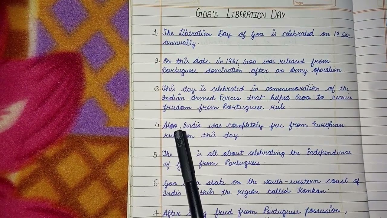 Goa's Liberation day/speech on Goa's Liberation day