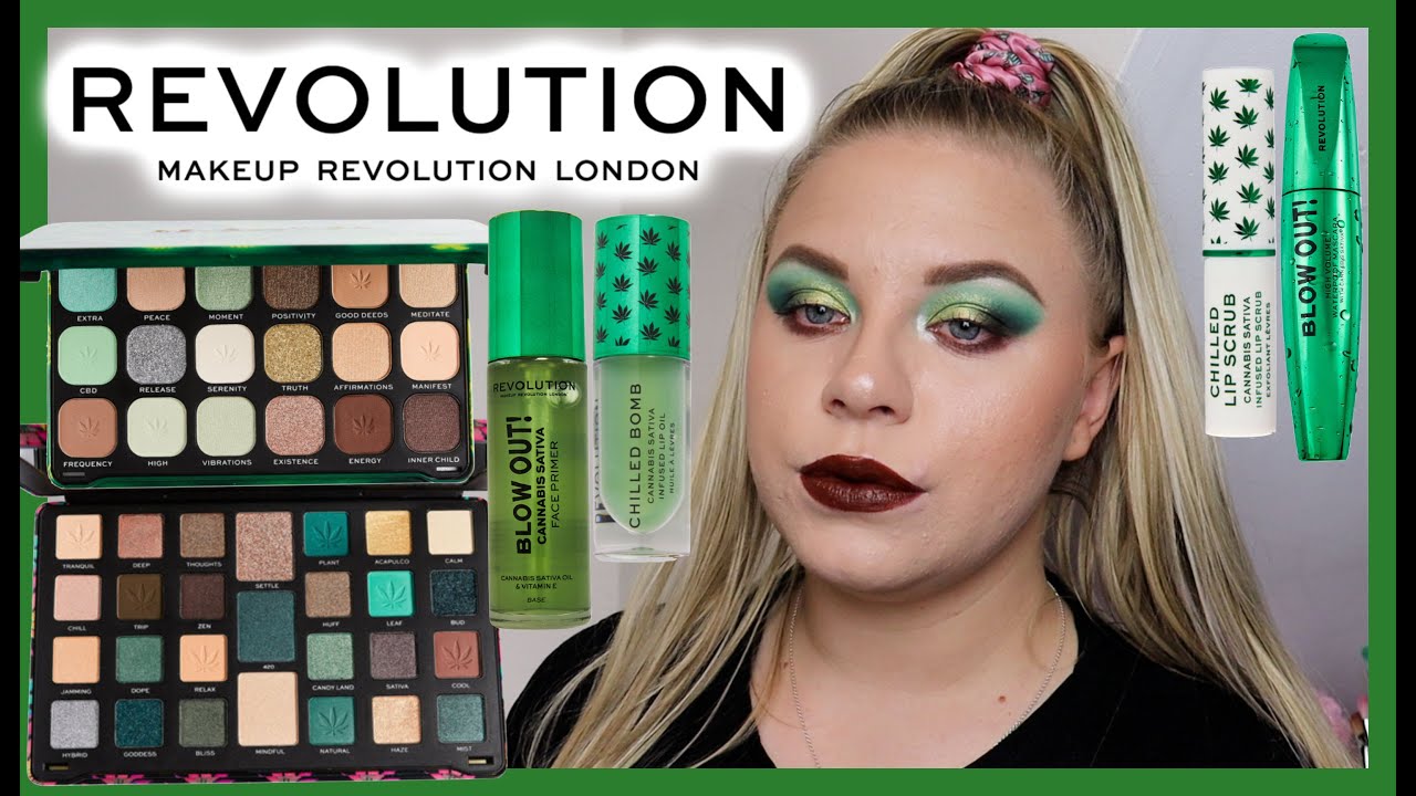 NEW REVOLUTION GOOD VIBES CANNABIS SATIVA COLLECTION REVIEW 💚 |  makeupwithalixkate - YouTube