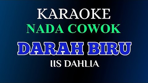 DARAH BIRU - IIS DAHLIA - KARAOKE DANGDUT NADA COWOK + FULL LIRICK