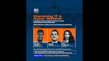 Chevening IT Webinar