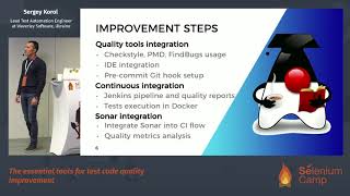 The essential tools for test code quality improvement (Sergey Korol, Ukraine) [RU]