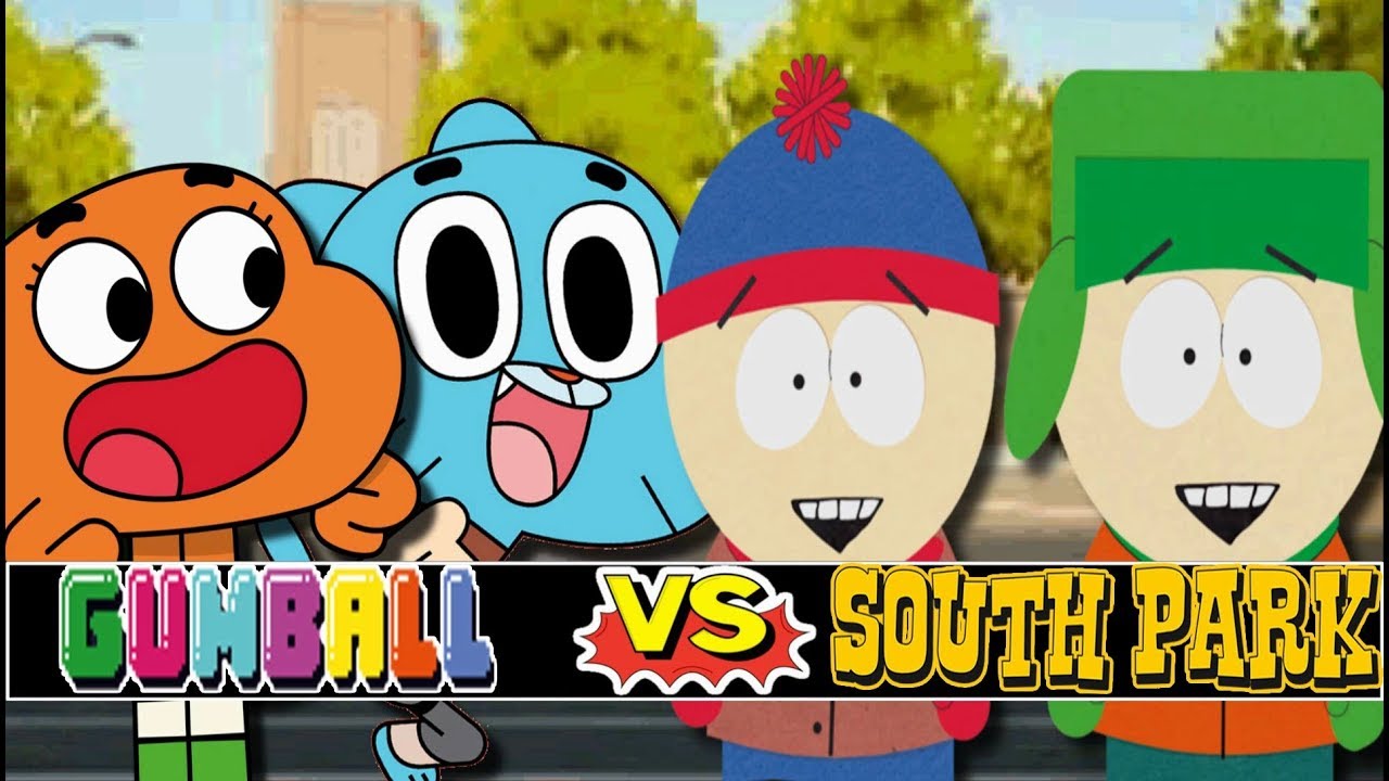 M.U.G.E.N. Battles | Gumball & Darwin vs Stan & Kyle | The Amazing World of Gumball vs South Park