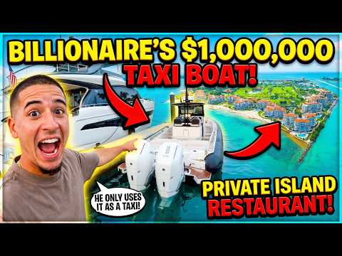 Billionaire $1 Million Taxi from a Private Island