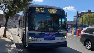 2015 New Flyer XD40 Xcelsior 7464✈️Q72 Bus From Rego Park To Rego Park Via LaGuardia Airport