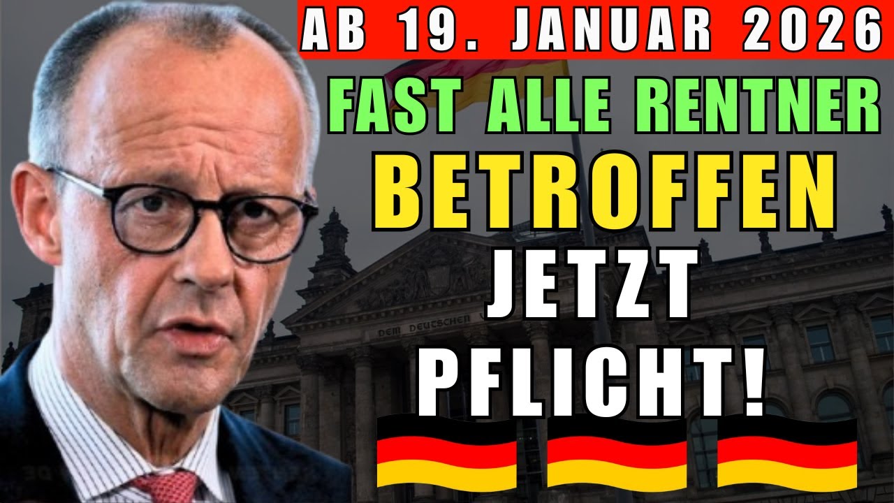 Ab 19. Januar 2026 Pflicht! Diese neue Regel trifft fast alle Rentner!