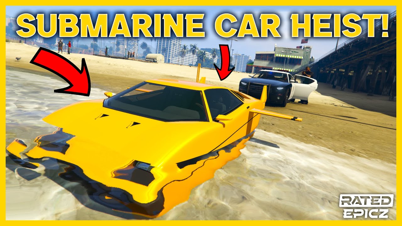 GTA 5 ROLEPLAY SUBMARINE CAR TROLLING TURNS INTO CRAZY SHOOTOUT 