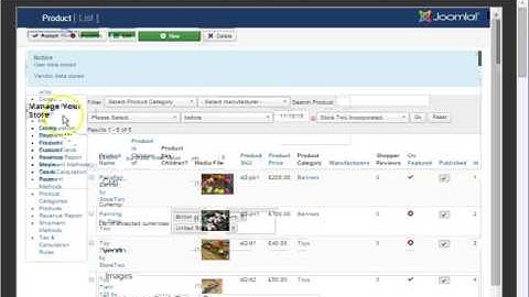 Virtuemart Vendor Store Manage from Front end