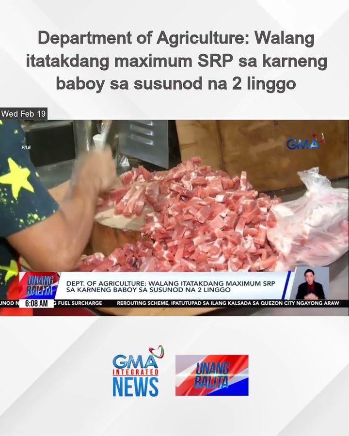 Department of Agriculture – Walang itatakdang maximum SRP sa karneng baboy sa... | Unang Balita