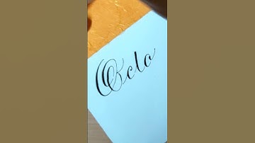 How to write October in Copperplate calligraphy