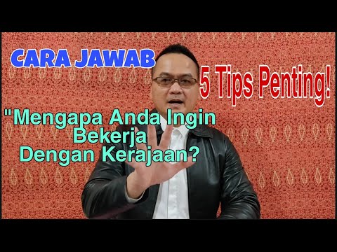 Video: Apakah yang mendorong anda memohon jawatan ini?