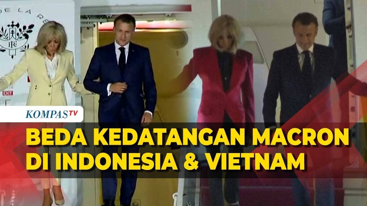 Beda Kedatangan Presiden Prancis Macron di Vietnam dan Indonesia