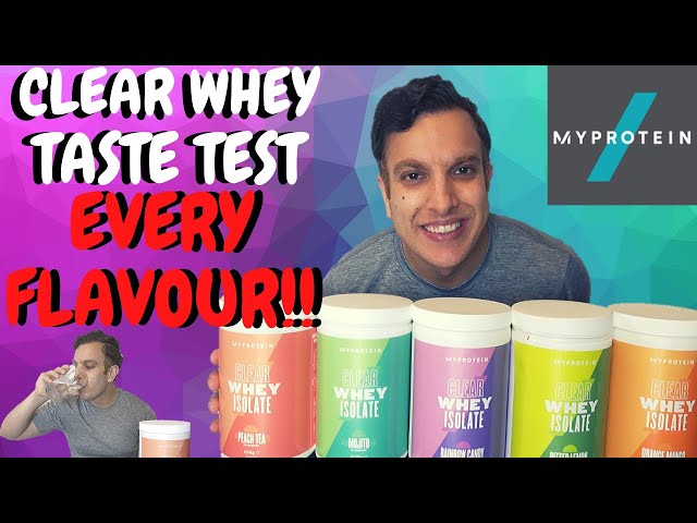 MYPROTEIN Clear Whey Isolate Review EVERY FLAVOUR - YouTube