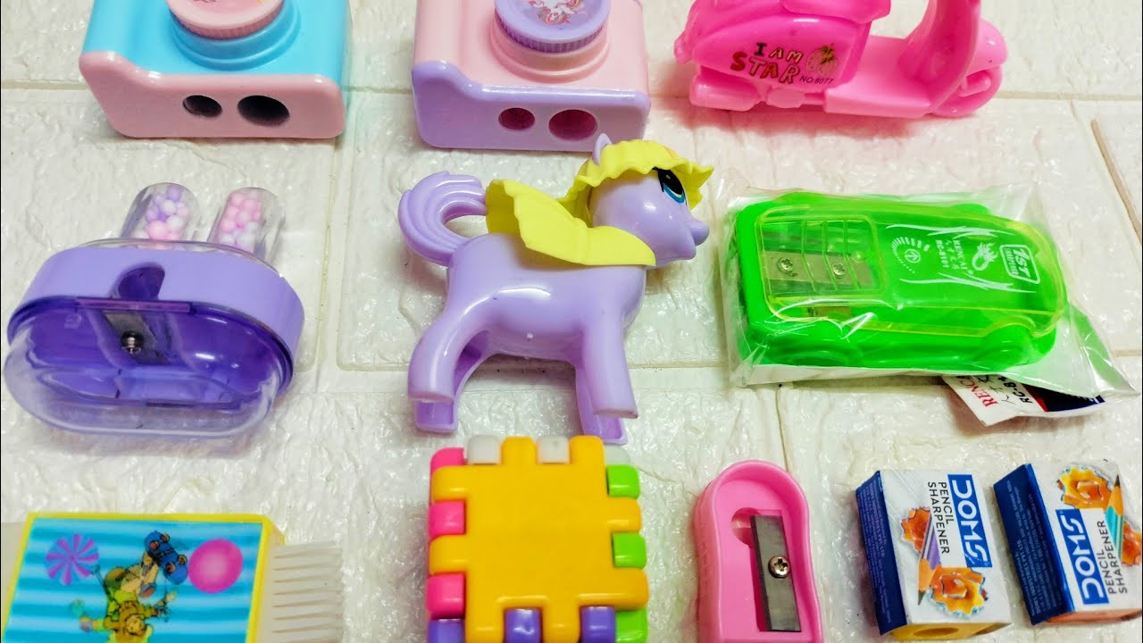 Unique Pencil Sharpener Unboxing scooter, car, camera, doms sharpener