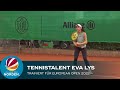 Tennistalent Eva Lys trainiert für Hamburg European Open 2022