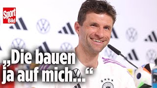 DFB-Pressekonferenz: Plötzlich bringt Thomas Müller den ganzen Raum zum Lachen