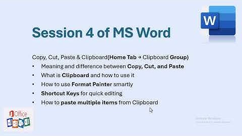 MS Word Day 4: Copy, Cut, Paste & Clipboard Explained | Format Painter Tricks in Hindi