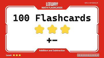 Can You Solve 100 Addition and Subtraction Flashcards? (Level 3 Random Set 001)
