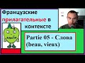 Французские прилагательные в контексте - Partie 05 - Слова (beau, vieux )