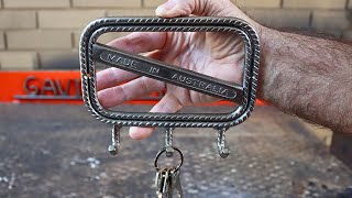 I make a Wall Mount Key Holder using Rebar, a Rusty Wrench/Spanner - Repurposed Scrap Metal Project. by Gavin Clark DIY 30,543 views 1 month ago 7 minutes, 39 seconds
