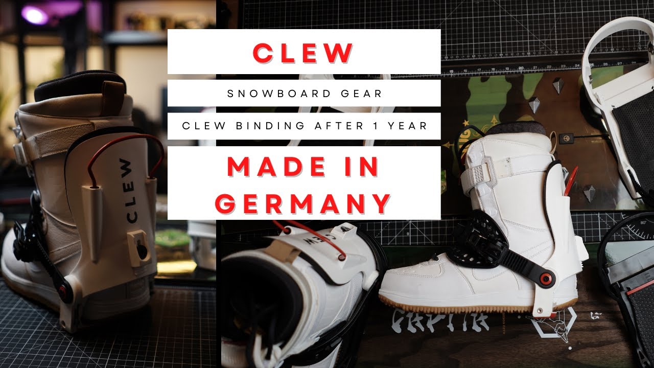 SNOWBOARD CLEW FREEDOM 1.0 BINDINGS Made in Germany After 1 Year