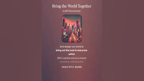 Bring the World Together 2 (AI Song) by #Suno lyrics by Meta Llama 3.2 AI Artificial Intelligence