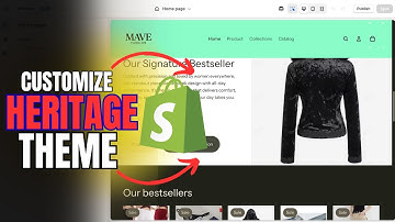 SHOPIFY HERITAGE THEME CUSTOMIZATION- How To Customize Heritage Theme Design Tutorial