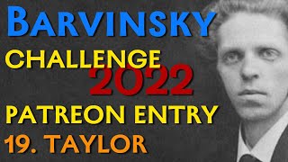Barvinsky Patreon Evaluation 19. Hayden Taylor