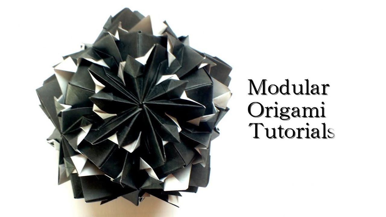 【折り紙】じっくり楽しむのにオススメなくす玉 - 予感 / Origami Modular Kusudama - Yokan
