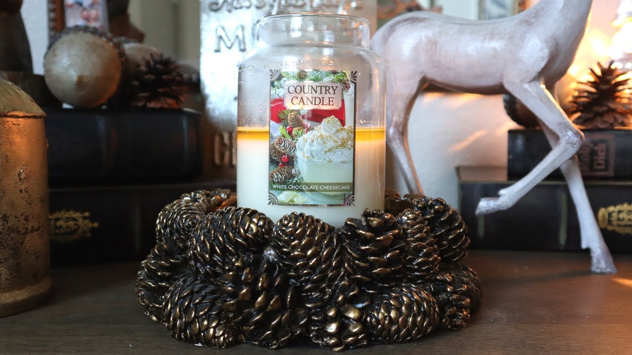 Candle Review Kringle Country Candle White Chocolate Cheesecake NEW