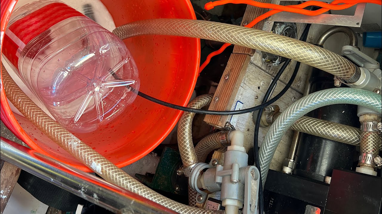 Budget Boaters clean and fire up Spectra 200C water maker preparing for Bahamas