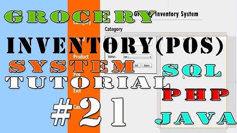 Java Netbeans: Create Inventory System (POS) Tutorial 21