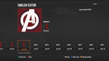 How to make an Avenger logo playercard in Black Ops 2!