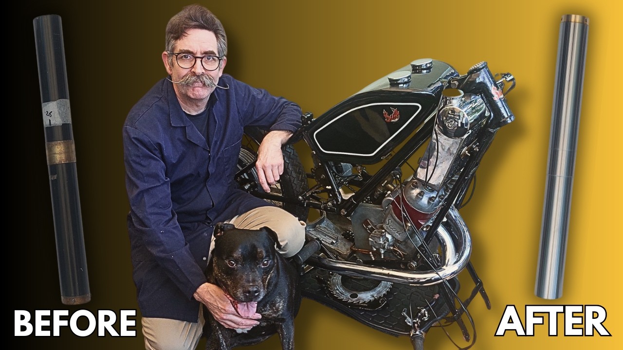Aircraft Tech on a 1937 Motorcycle?! Dowty Fork Rebuild