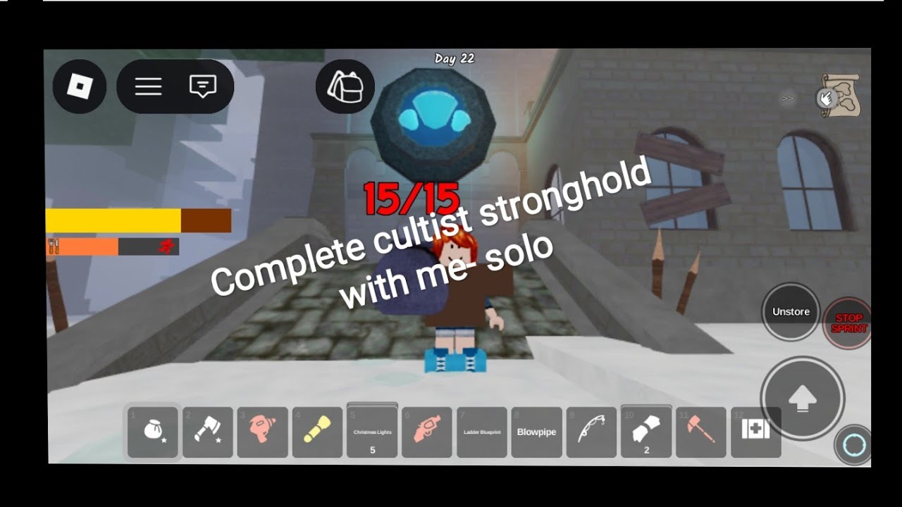 Easy cultist stronghold- only ranged weapon 