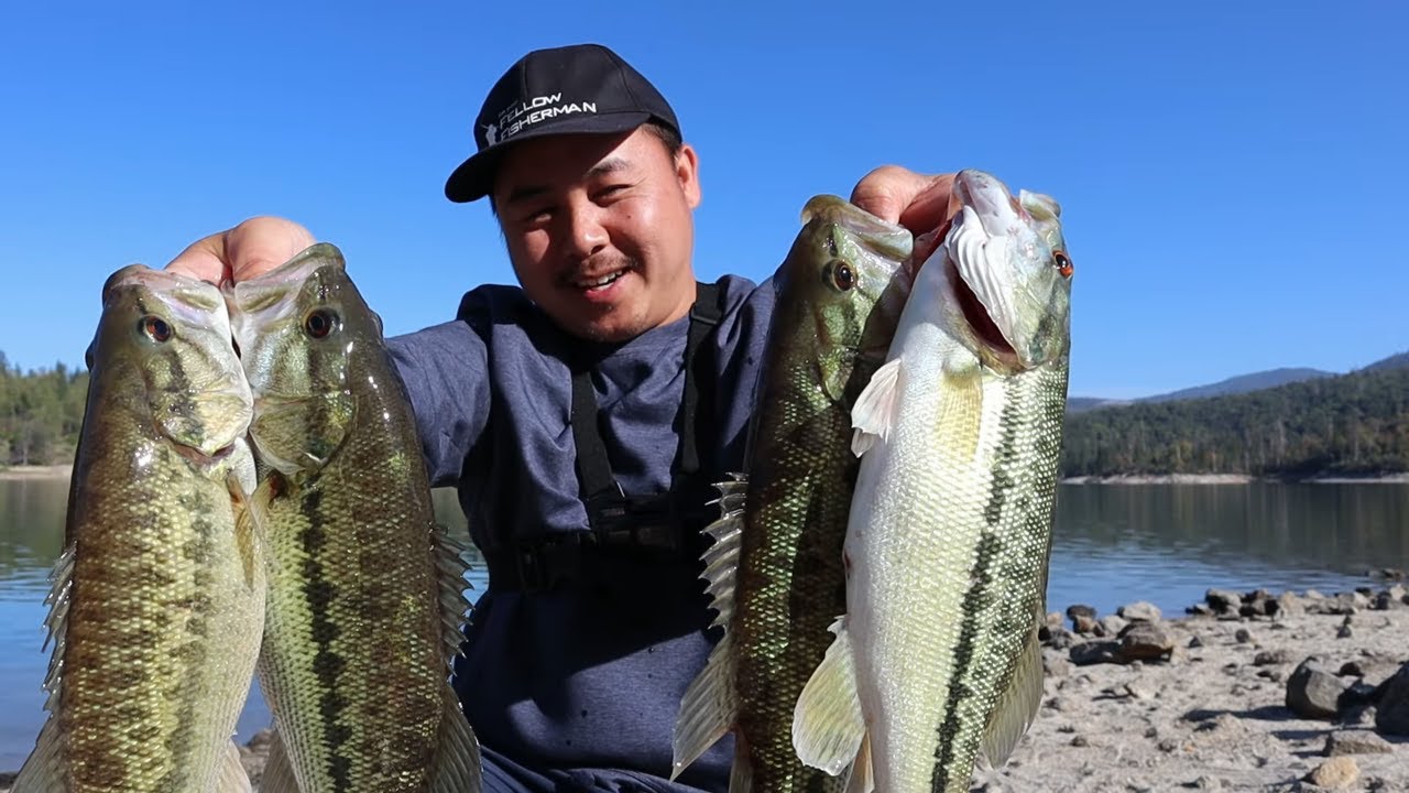 CHEAT CODE to CATCH SPOTTED BASS with PLASTIC WORM!!! at BASS LAKE (MUST WATCH BEFORE USING THEM!!!)