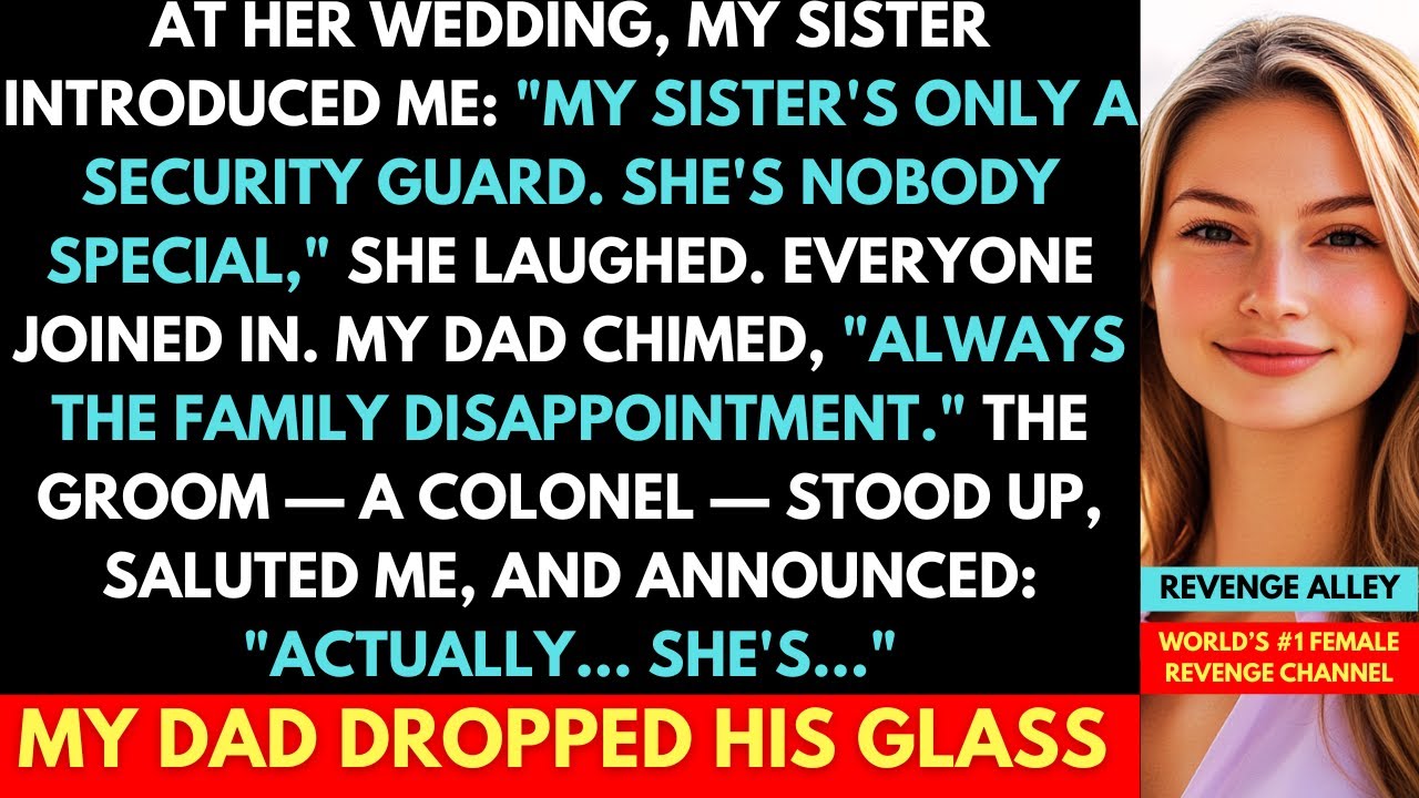 At Her Wedding, My Sister Called Me 'A Security Guard, Nobody Special'; Then Her Colonel Groom...