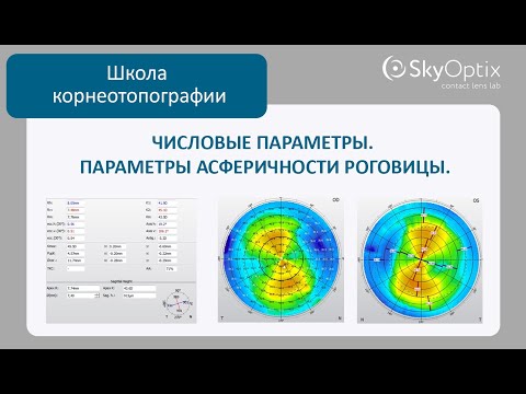 Школа корнеотопографии: Числовые параметры. Параметры асферичности роговицы.