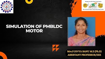 Divya Banu.P| Simulation of PMBLDC Motor| SNS Institutions