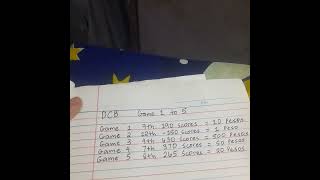DCB game 1 to 5