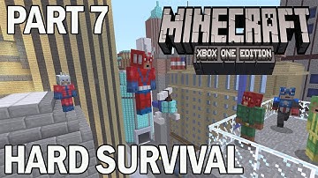 Minecraft Xbox One Gameplay Walkthrough - Part 7 Hard Survival Multiplayer
