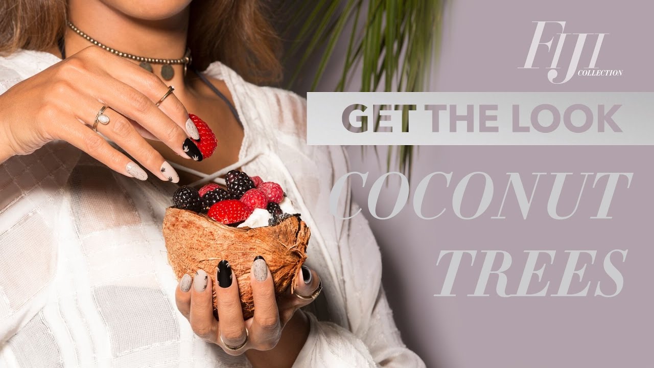 Nail Art DIY Tutorial "Coconut Trees" Infinite Shine YouTube