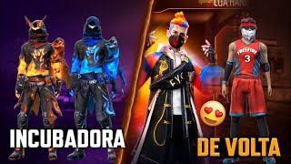 NOVA INCUBADORA, MP40 EVOLUTIVA COBRA, LOJA DO DESEJO, DUNK MASTER DE VOLTA E MAIS - FREE FIRE