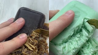 ASMR Soap- Необычная резка сухого мыла. Carving of dry soap/  Relaxing sound/ Satisfying video