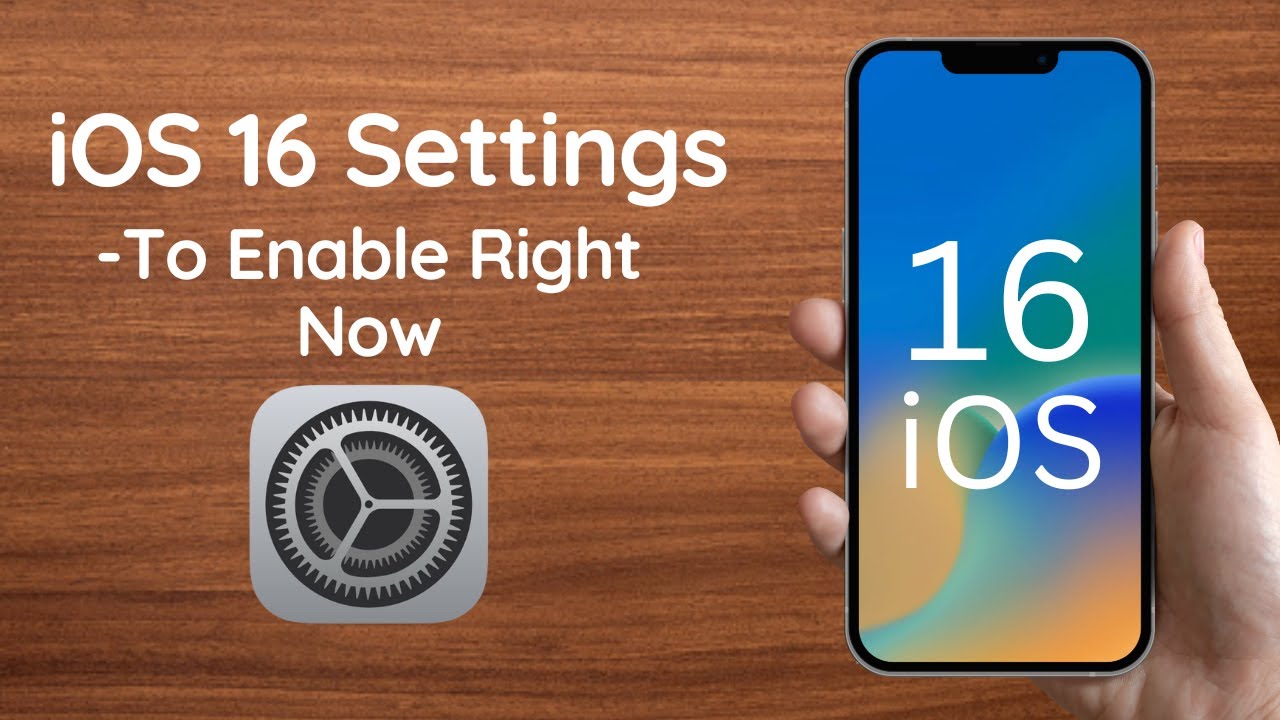 iOS16 Settings You NEED To Enable Now ! - YouTube