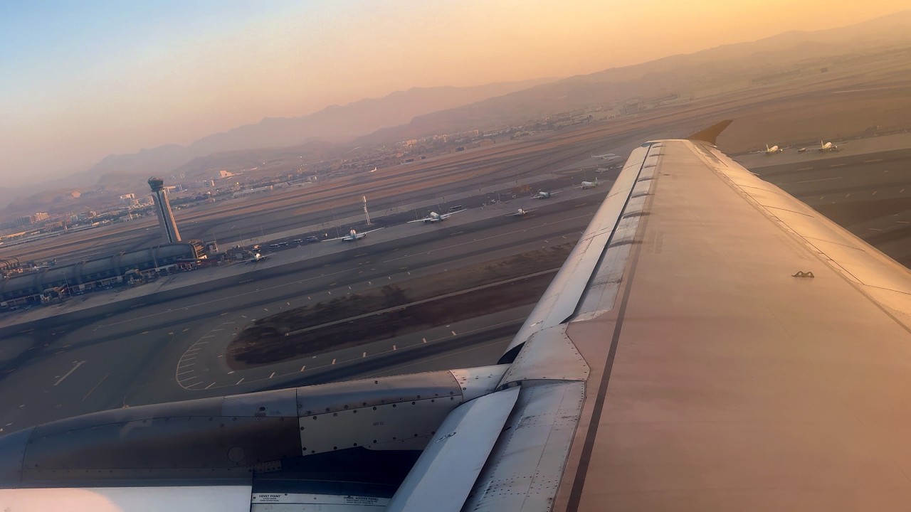 Muscat Amazing Sunset Takeoff– Etihad Airbus A320