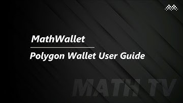 MathTV-34 Polygon Wallet User Guide